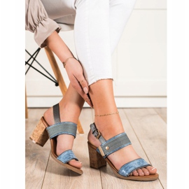 SHELOVET Sandales confortables sur un bar bleu 1