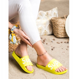 Seastar Pantoufles Super Caoutchouc vert jaune 3