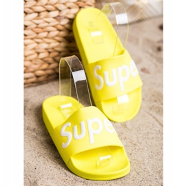 Seastar Pantoufles Super Caoutchouc vert jaune 1