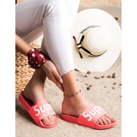 Seastar Pantoufles Super Caoutchouc rouge rose 1