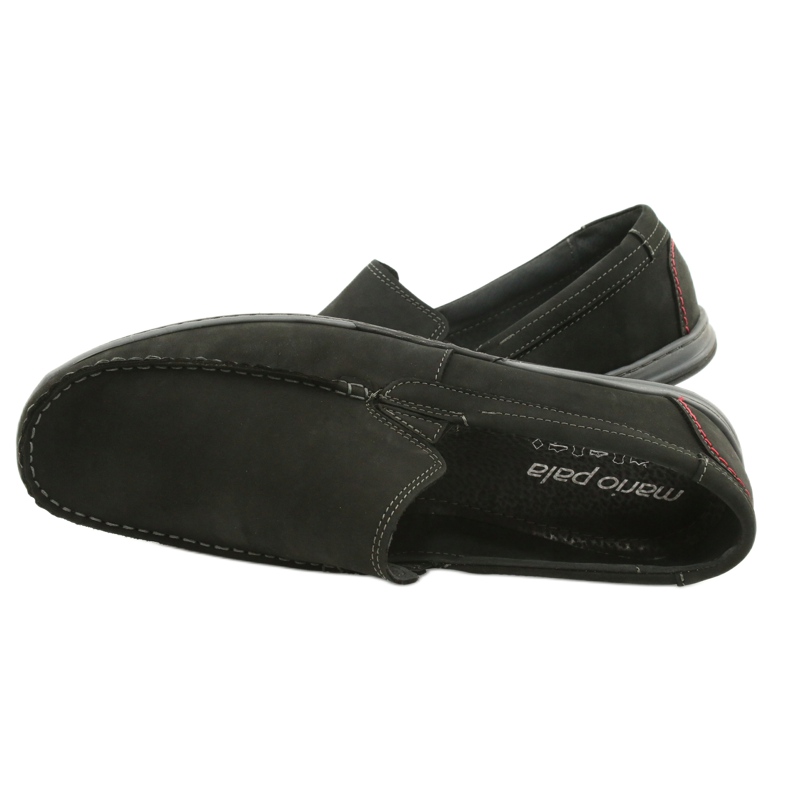 Mario Pala Mocassins homme 763 daim noir 4