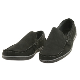 Mario Pala Mocassins homme 763 daim noir 2