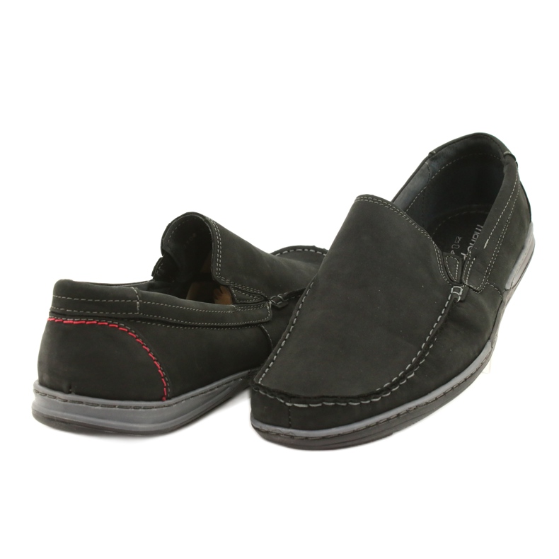 Mario Pala Mocassins homme 763 daim noir 3