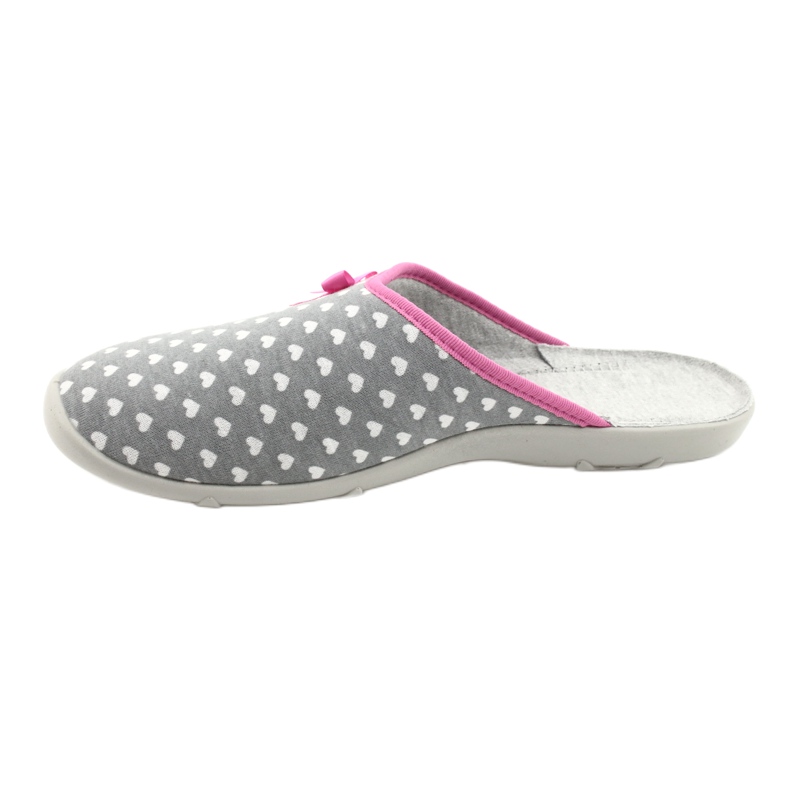 Chaussures femme Befado pu 235D174 blanc rose gris 2