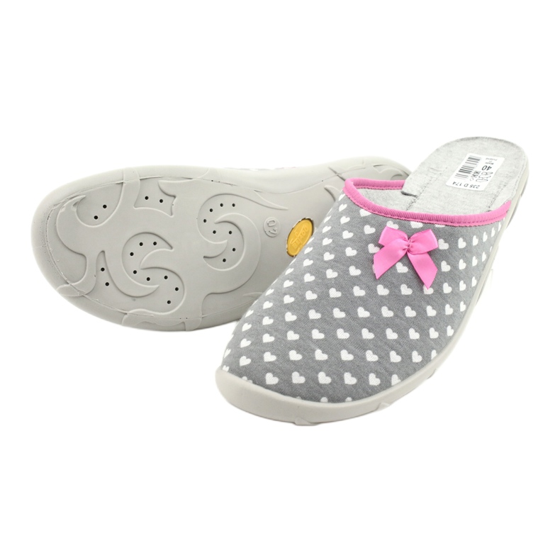 Chaussures femme Befado pu 235D174 blanc rose gris 4