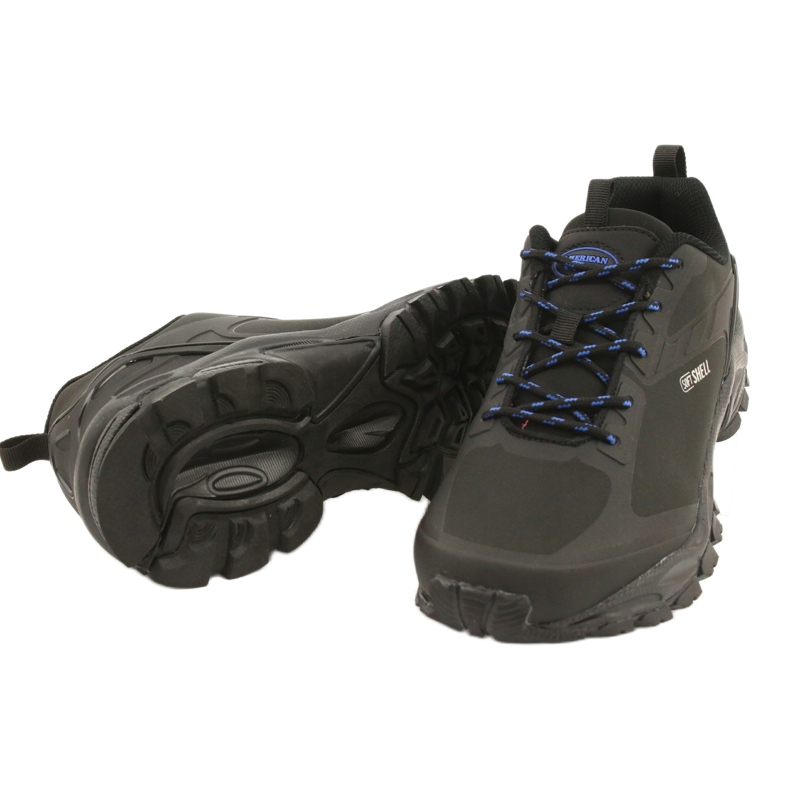 American Club Chaussures de sport pour femmes Softshell imperméable HL18 Black noir 2