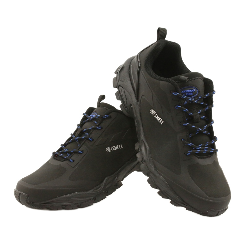 American Club Chaussures de sport pour femmes Softshell imperméable HL18 Black noir 3