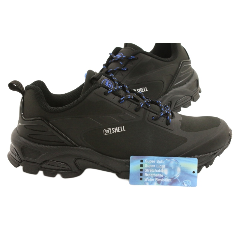 American Club Chaussures de sport pour femmes Softshell imperméable HL18 Black noir 4