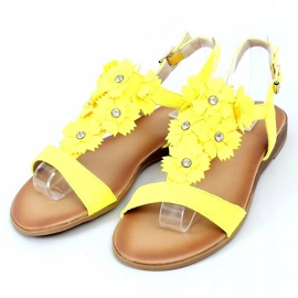 Sandales pour femmes jaunes F3273 Jaune 3