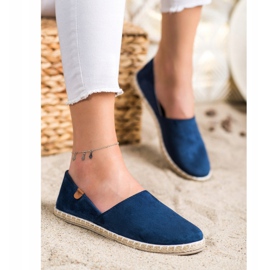 SHELOVET Espadrilles à enfiler bleu marine 1 SHELOVET Espadrilles à enfiler bleu marine 1
