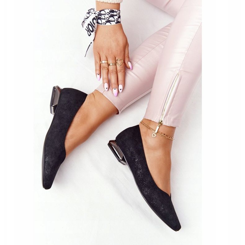 Ballerines Sur Talon Argent Vinceza 21-10601 Noir multicolore 1