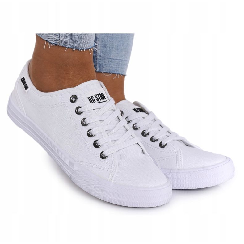 Chaussures Big Star W W274835 Blanc 4