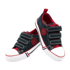 Baskets Velcro Enfant American Club LH61 Bleu marine 3 Baskets Velcro Enfant American Club LH61 Bleu marine 3