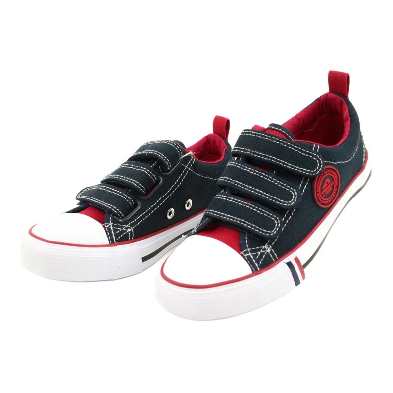 Baskets Velcro Enfant American Club LH61 Bleu marine 1 Baskets Velcro Enfant American Club LH61 Bleu marine 1