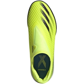 Chaussures de football Adidas X Ghosted.3 Ll Tf Junior jaune-noir FW6982 1