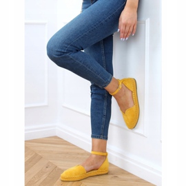 Espadrilles pour femmes avec une coupe en miel 1219 Jaune 3