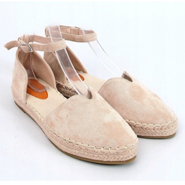 Espadrilles pour femmes avec une découpe beige 1219 Beige 1