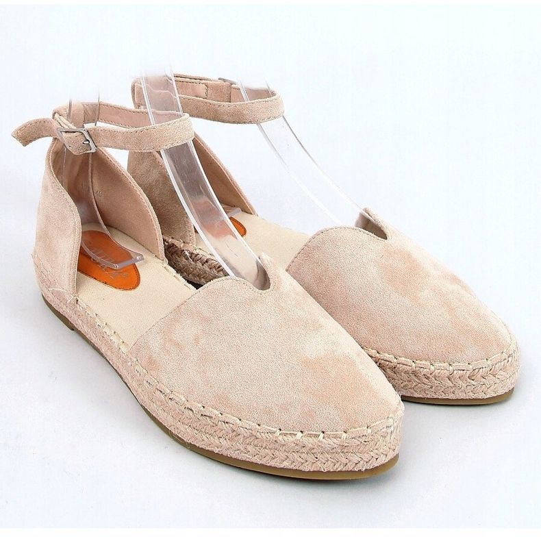 Espadrilles pour femmes avec une découpe beige 1219 Beige 1