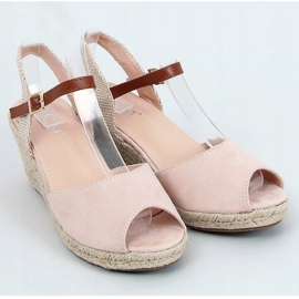 Espadrilles bout ouvert beige 77-207 Nude brun 1 Espadrilles bout ouvert beige 77-207 Nude brun 1