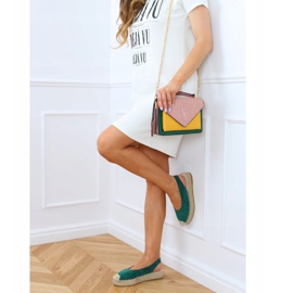 Espadrilles vertes à talons ouverts M-518 Vert 2