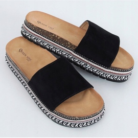 Chaussons liège noir 218-211 Noir 1