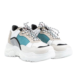 Baskets beiges à semelle épaisse Joana 1