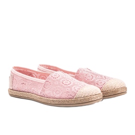 Espadrilles en tissu rose Mandy's 1