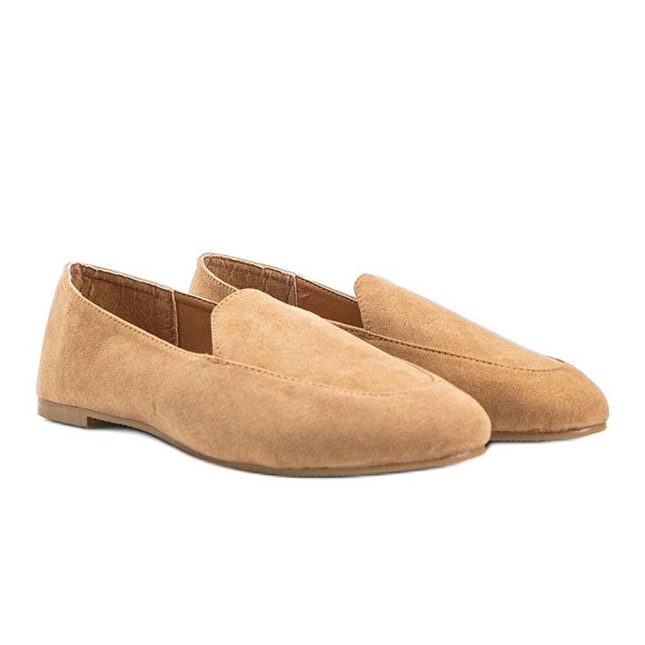 Mocassins Devyn en éco-suède beige 1