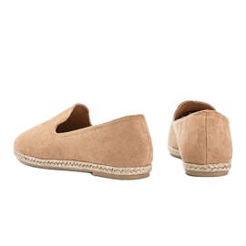 Mocassins femme Kathryn beiges 2