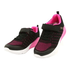 American Club Chaussures De Sport Fille Avec Velcro RL11 Noir / Rose le noir 1 American Club Chaussures De Sport Fille Avec Velcro RL11 Noir / Rose le noir 1
