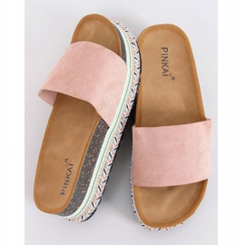 Chaussons en liège rose LS015 Rose 1