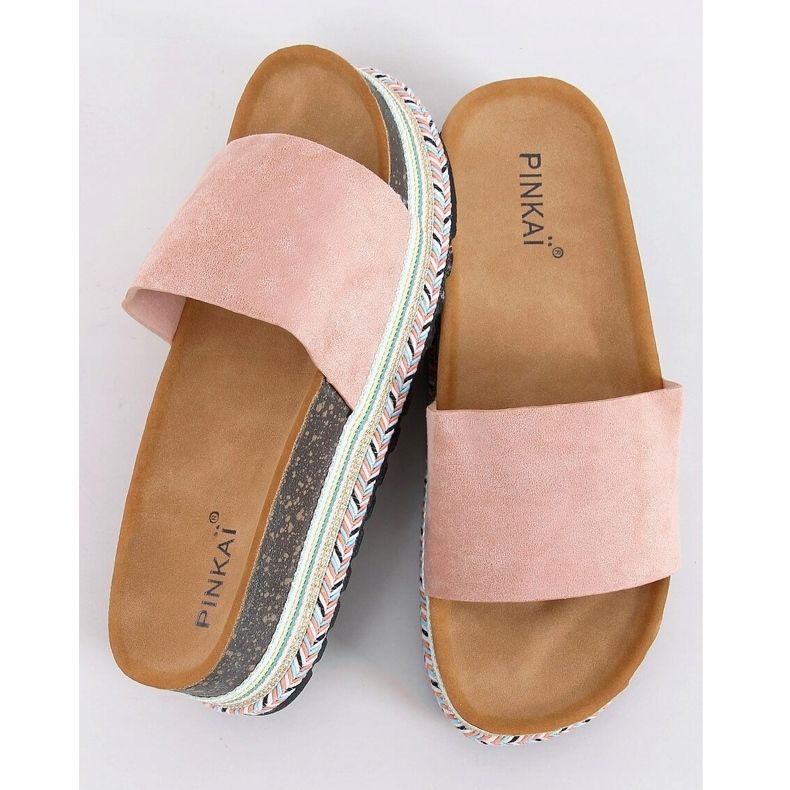 Chaussons en liège rose LS015 Rose 1