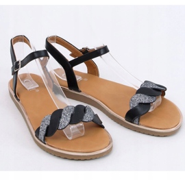 Sandales noires pour femmes 123-5 Noir le noir 1