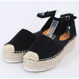 Espadrilles sandales noires 2138 Noir 1