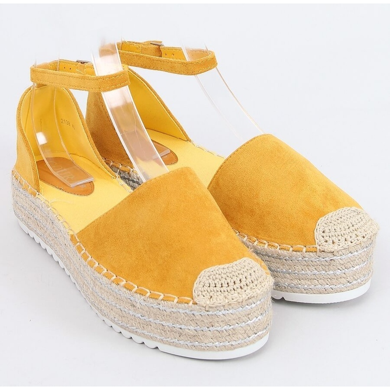 Espadrilles sandales miel 2138 Jaune 1