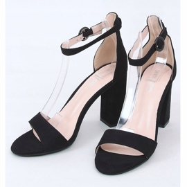 Sandales à talons noires A12-06 Noir le noir 1