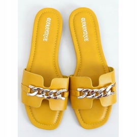Jaune HY23-01 Chaussons jaunes avec une chaîne 1
