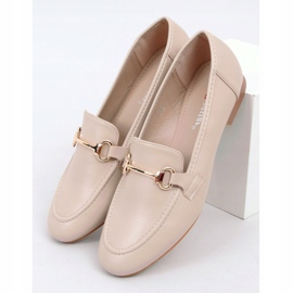 Mocassins femme beiges T392 Beige 1