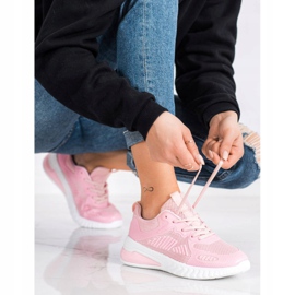 SHELOVET Chaussures de sport ajourées rose 1