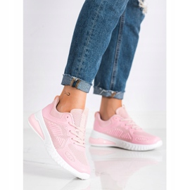 SHELOVET Chaussures de sport ajourées rose 2