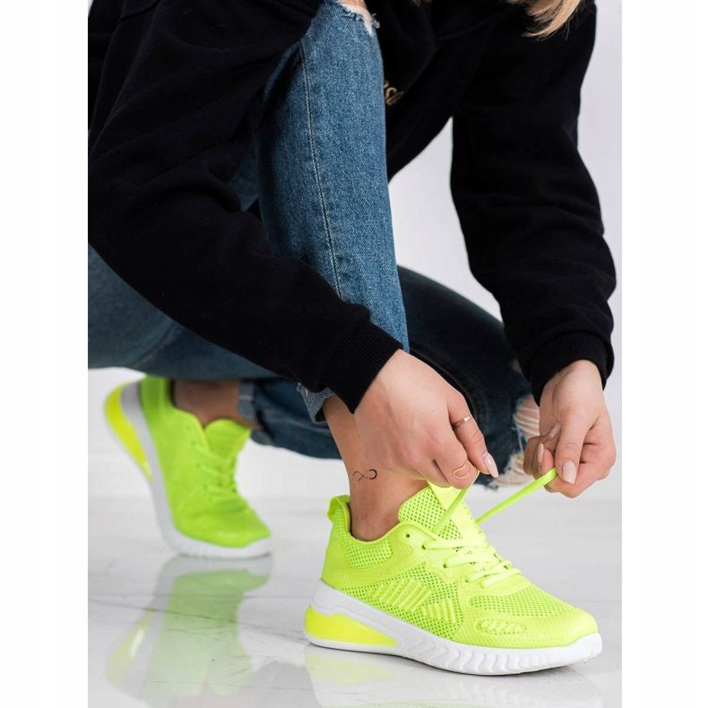 SHELOVET Chaussures de sport ajourées vert 1