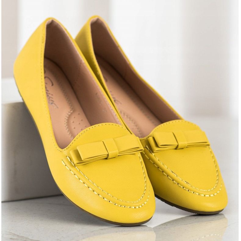 SHELOVET Seigneurs jaunes avec cuir écologique 2