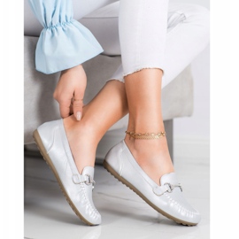 Queentina Mocassins élégants avec zircone cubique argent 1 Queentina Mocassins élégants avec zircone cubique argent 1