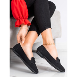 Diamantique Mocassins en cuir écologique le noir 1 Diamantique Mocassins en cuir écologique le noir 1