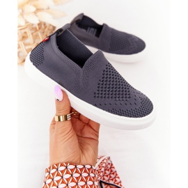 Baskets à enfiler pour enfants Big Star HH374104 grises 1