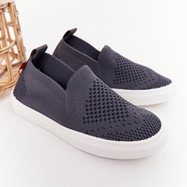 Baskets à enfiler pour enfants Big Star HH374104 grises 2