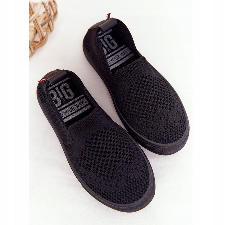Baskets Slip-On Big Star HH374107 pour enfants noires 2