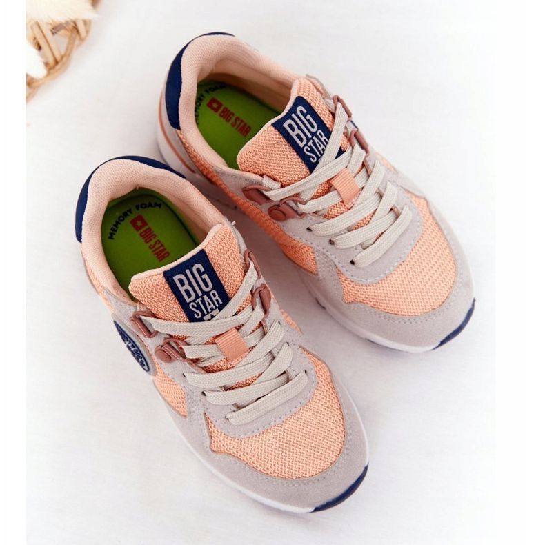 Chaussures de sport pour enfants en mousse à mémoire Big Star HH374180 Orange 1 Chaussures de sport pour enfants en mousse à mémoire Big Star HH374180 Orange 1