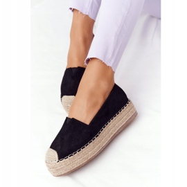 Espadrilles On The Straw Platform Black Highway le noir 2