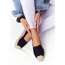Espadrilles On The Straw Platform Black Highway le noir 7